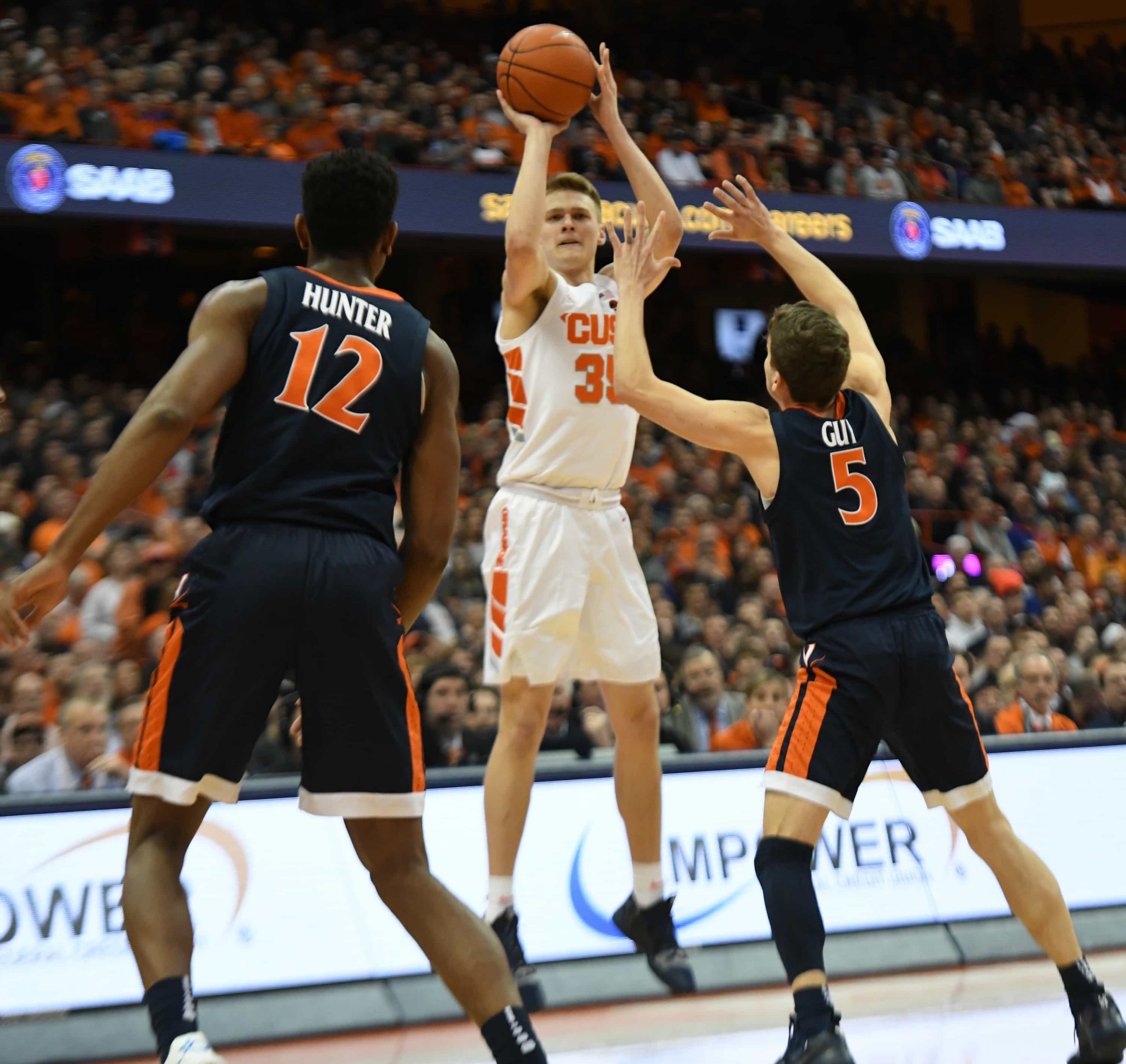 Buddy Boeheim of Syracuse Men's Basketball vs. Virginia