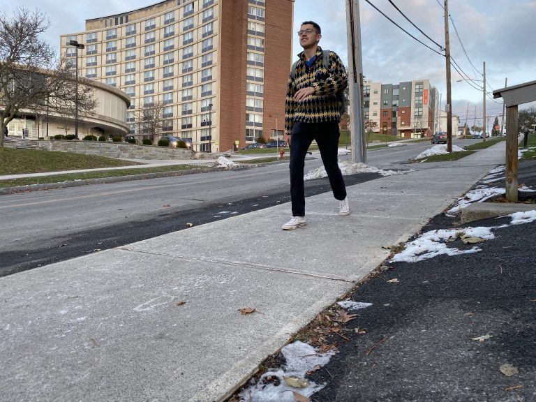 Sidewalk quality is especially a concern around city schools and the university, where they are well tread and weathered.