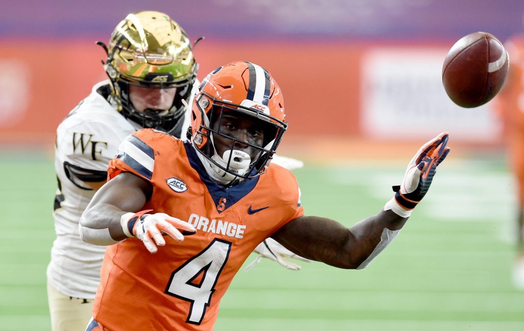 Syracuse and Wake Forest on Saturday, Oct 31, 2020, at the Carrier Dome in Syracuse, N.Y.
