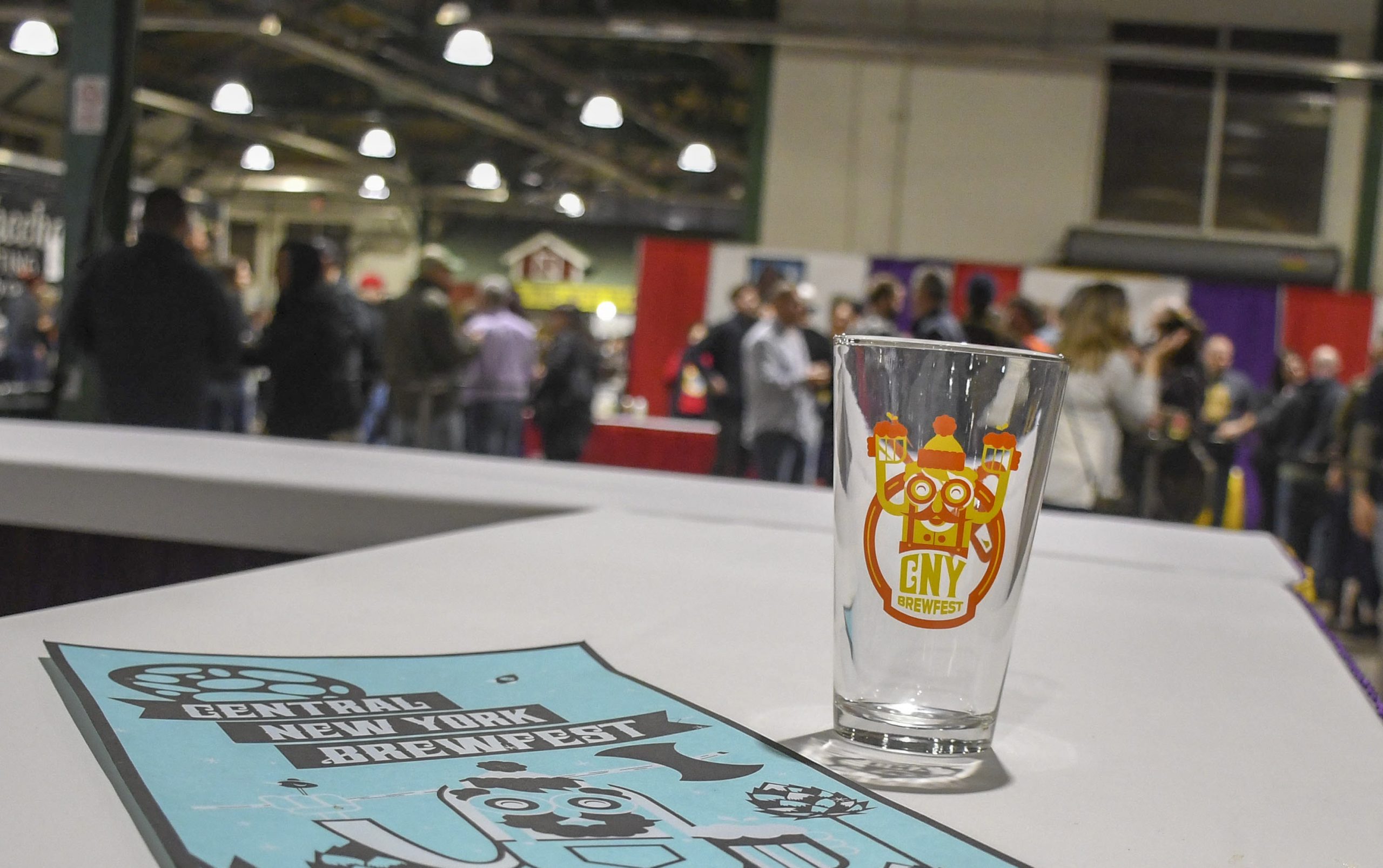 The designer beer glass and poster for the 24th Annual Central New York Brewfest.