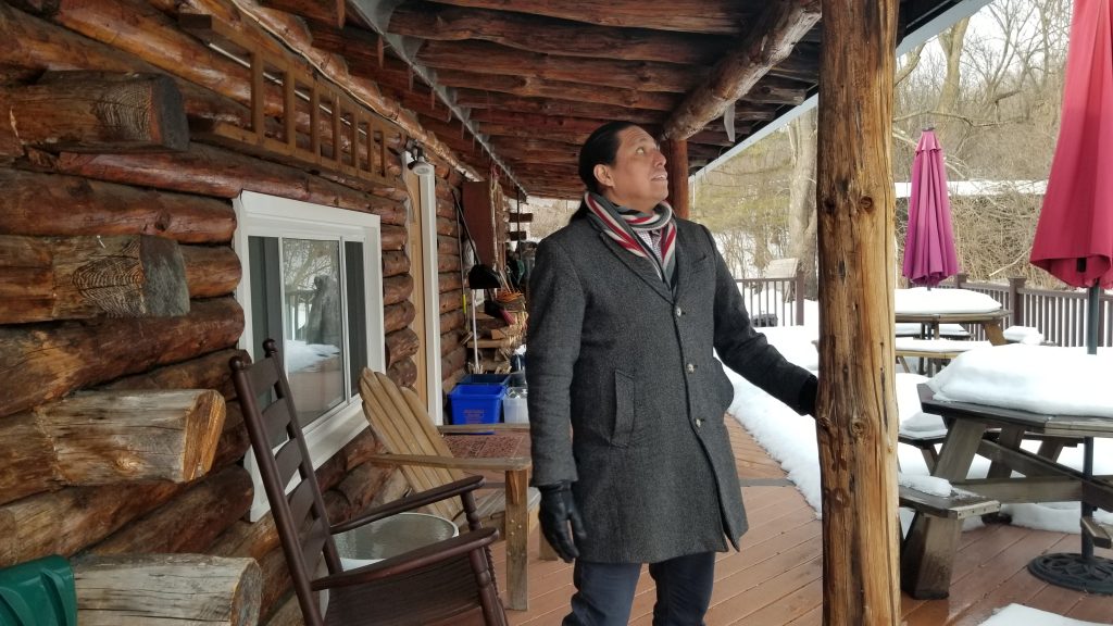 Neal Powless’s childhood home at Onondaga.
