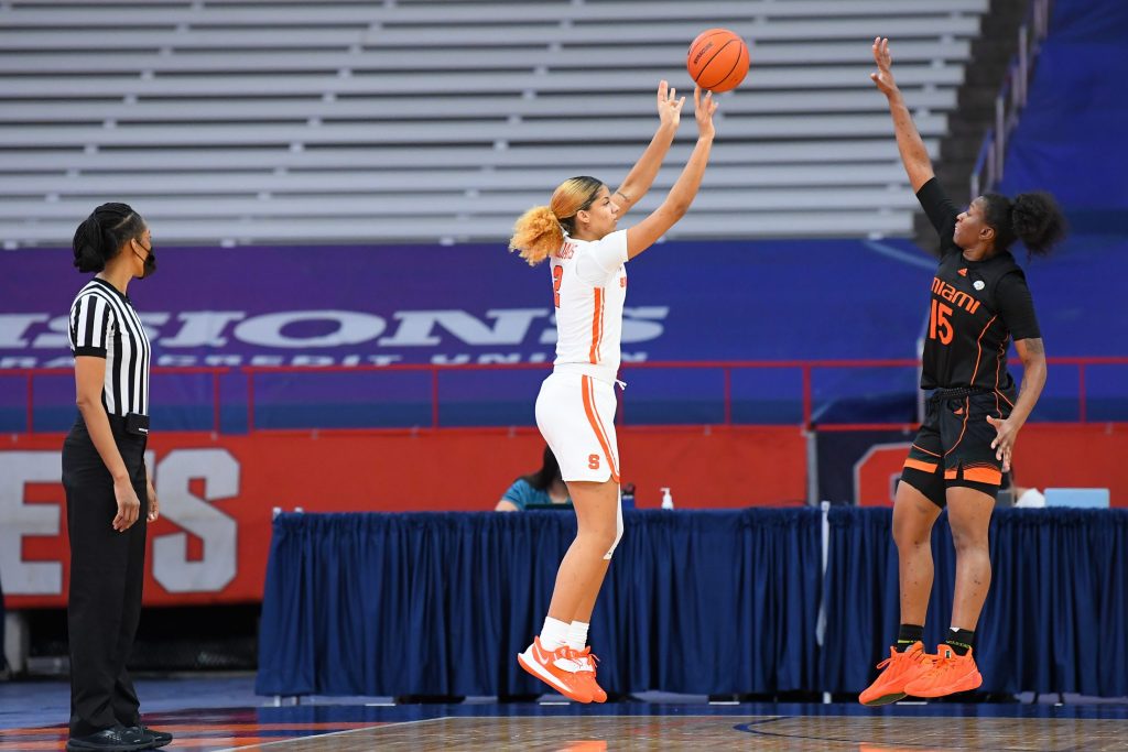 NCAA Womens Basketball: Miami-Florida at Syracuse