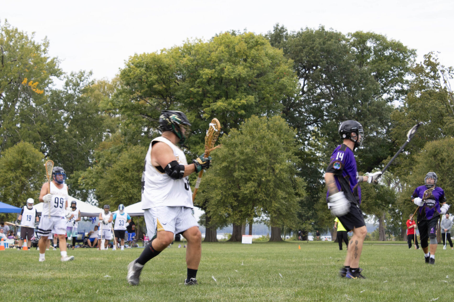 The Haudenosaunee Wooden Stick Festival and Randy Hall Masters Wood Stick Lacrosse Tournament took place at Onondaga Lake Park on September 13th and 14th. The event consisted of traditional Haudenosaunee wooden stick making demonstrations, tournaments, smoke dance competition and demonstration and traditional foods and crafters.