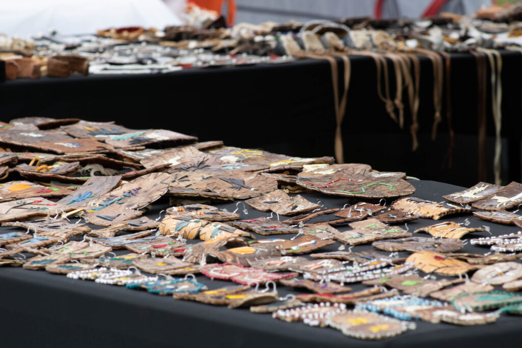 The Haudenosaunee Wooden Stick Festival hosted vendors selling traditional foods and crafts.