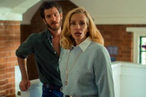 Julia Roberts and Andrew Garfield in provocative drama 'After the Hunt.'