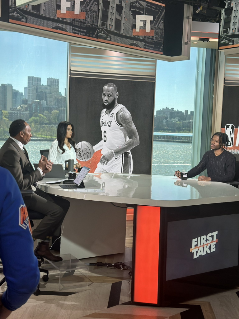 Kenny Beecham on First Take on April 23, 2024. 