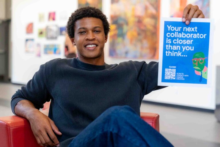 Click 21 founder, Carter Moreland aims to bring SU creatives together. Click 21 is a website based platform that serves as a hub where SU students can find and be found by creative collaborators.