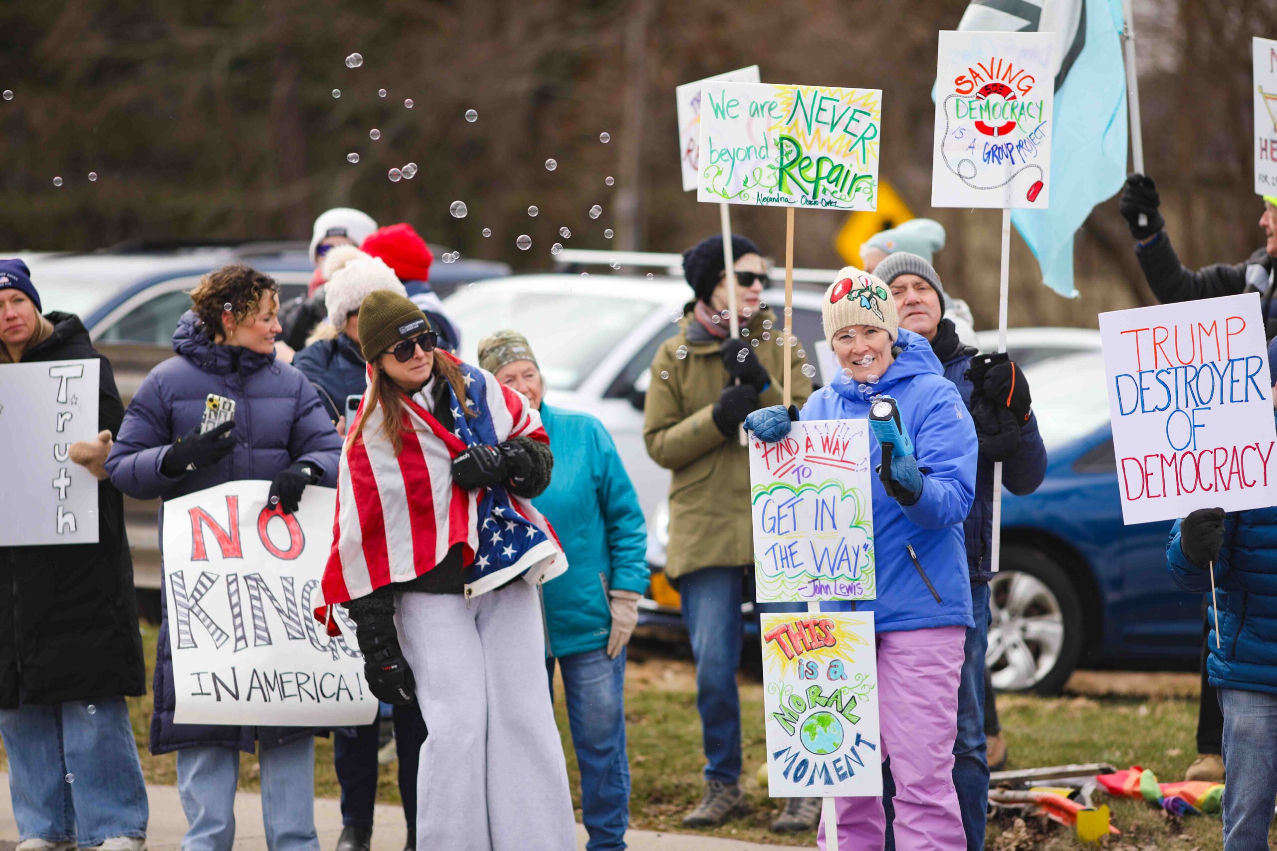 No Kings Protest Erie Blvd 2026