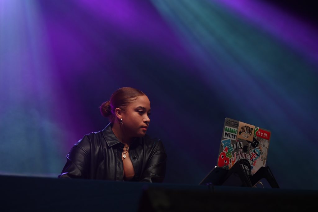 DJ Jill performing at University Union’s Bandersnatch in Syracuse University, NY on Friday March 26, 2022. (Photo by Toluwanimi Fajolu)