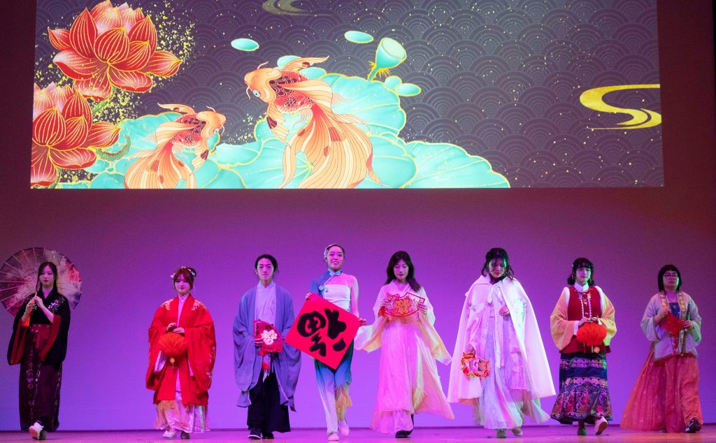 The Han clothes runway show at SU's Chinese New Year Celebration