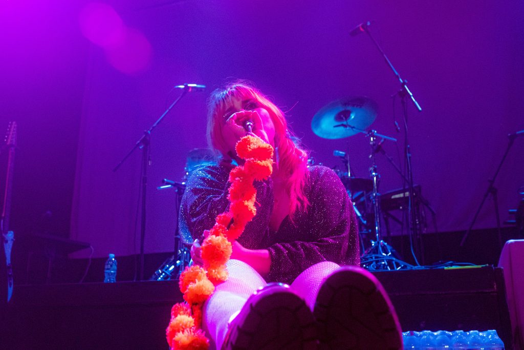 Zoe Reynolds, lead singer for opening act Kississippi, performing at The Westcott Theater in Syracuse, NY on Thursday, March 3, 2022. (Photo by Spencer Haines/Newhouse School)