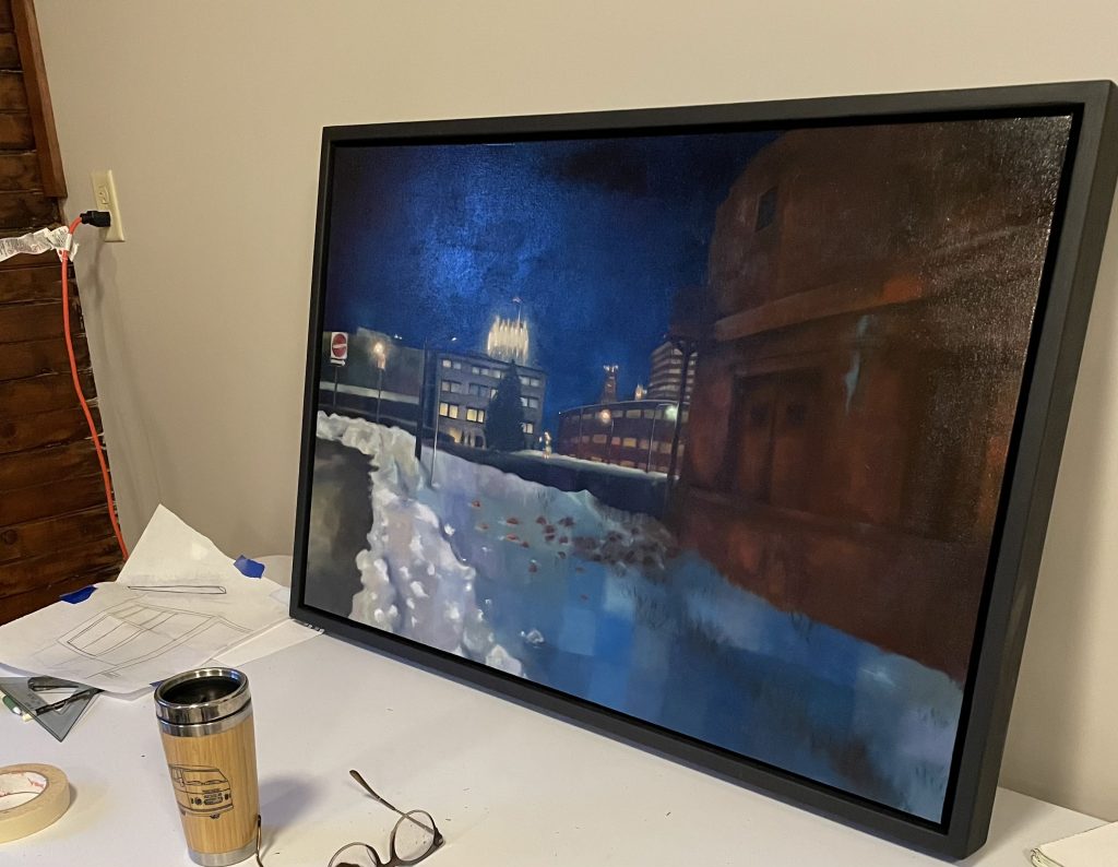 Artist Sarah Tietje-Mietz's painting