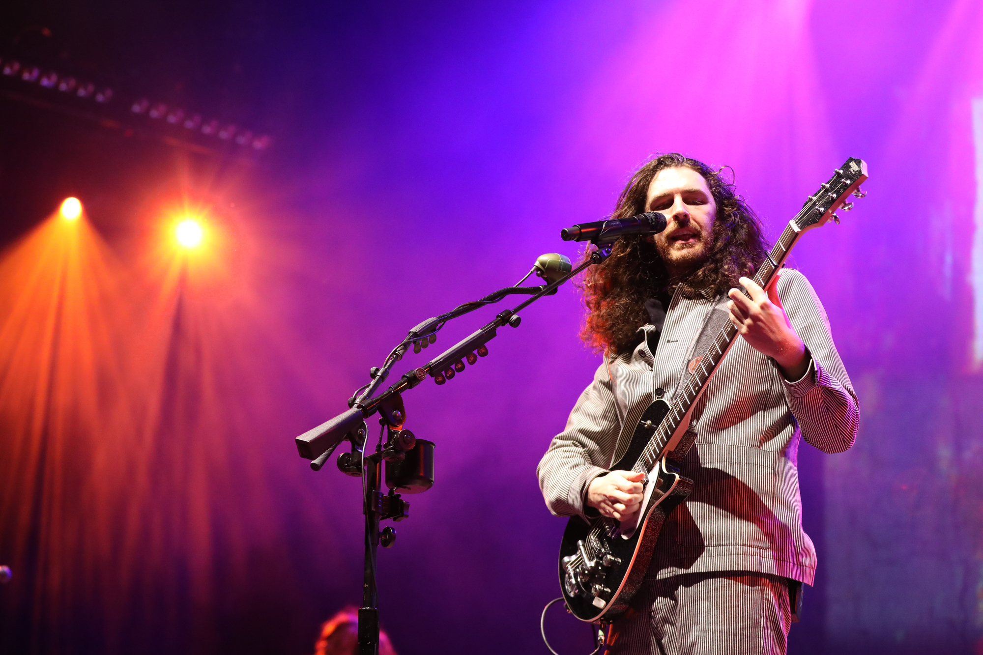 Hozier performs at Empower FCU Ampitheater at Lakeview in Syracuse Tuesday, May 21, 2024.