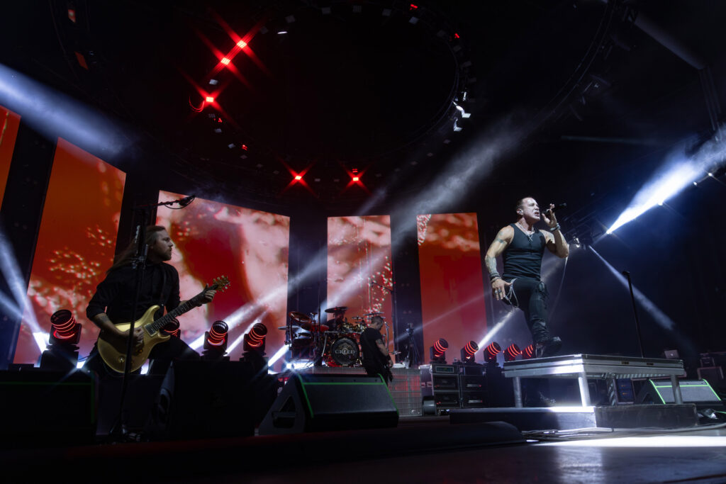 Creed performs during the “Return of the summer of '99 tour” at the Empower FCU Amphitheater at Lakeview on Friday, July 11, 2025, in Syracuse, N.Y. Photo by Kayla Breen
