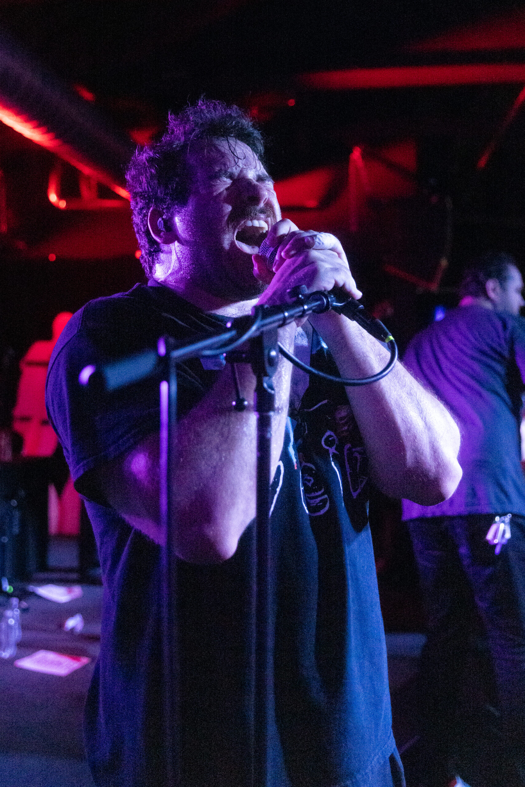 Koyo vocalist Joey Chiaramonte performs during the Warped Tour and Beyond tour Wednesday, June 11, 2025 at The Song & Dance in Syracuse, N.Y. Photo by Kayla Breen.
