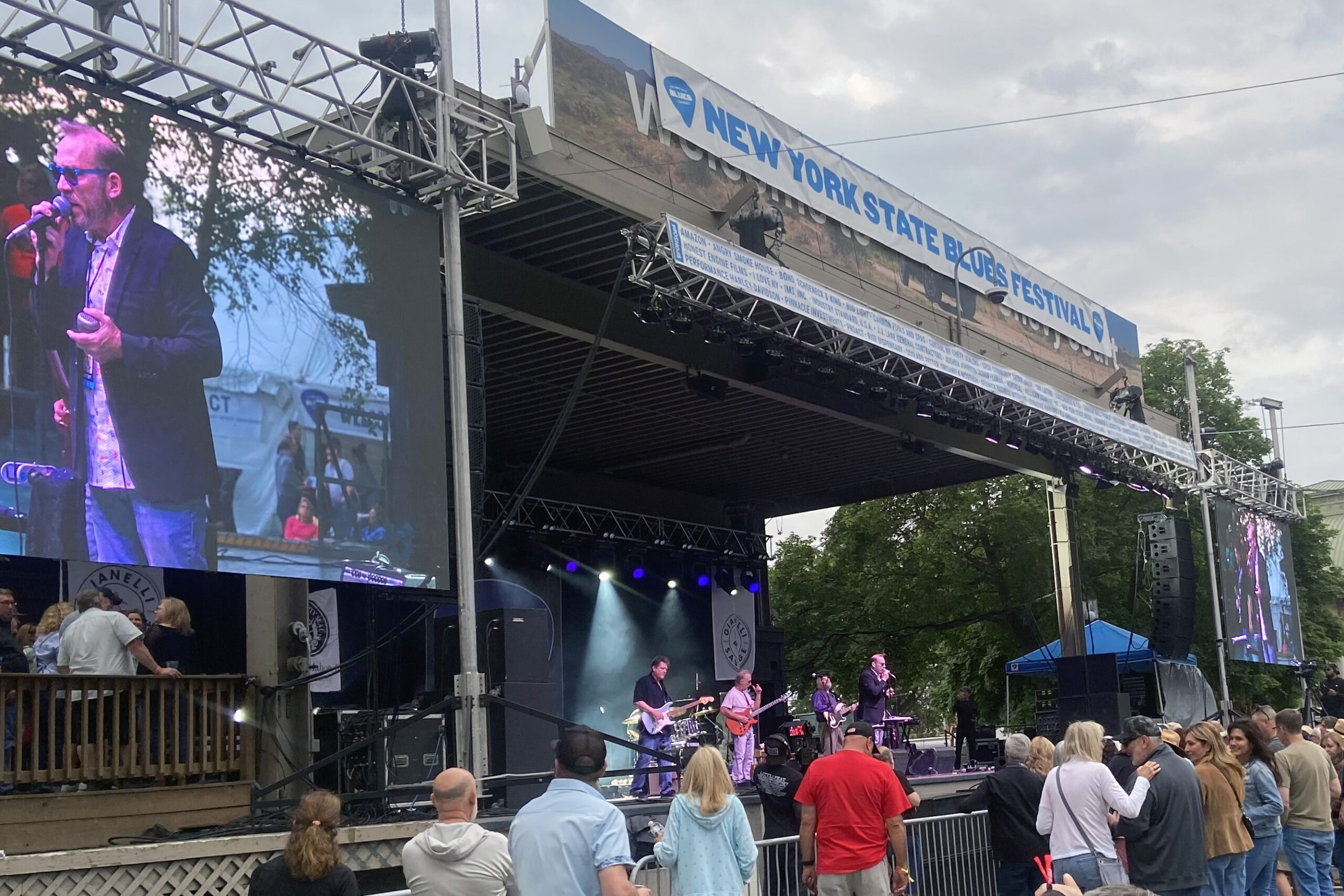 Syracuse band The Kingsnakes perform Friday, June 13, 2025, on the New York State Fairground Chevy Court stage as part of the New York State Blues Festival.