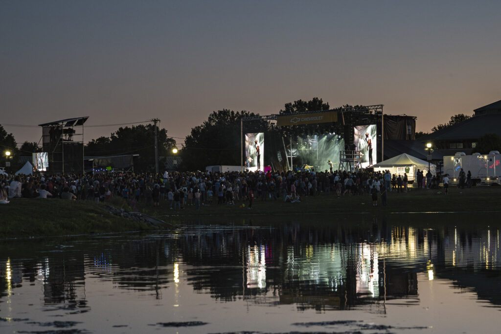 From the back of Suburban Park, the stage glowed across a pond as thousands sang along well past sunset at the New York State Fair on Thursday, Aug. 21, 2025