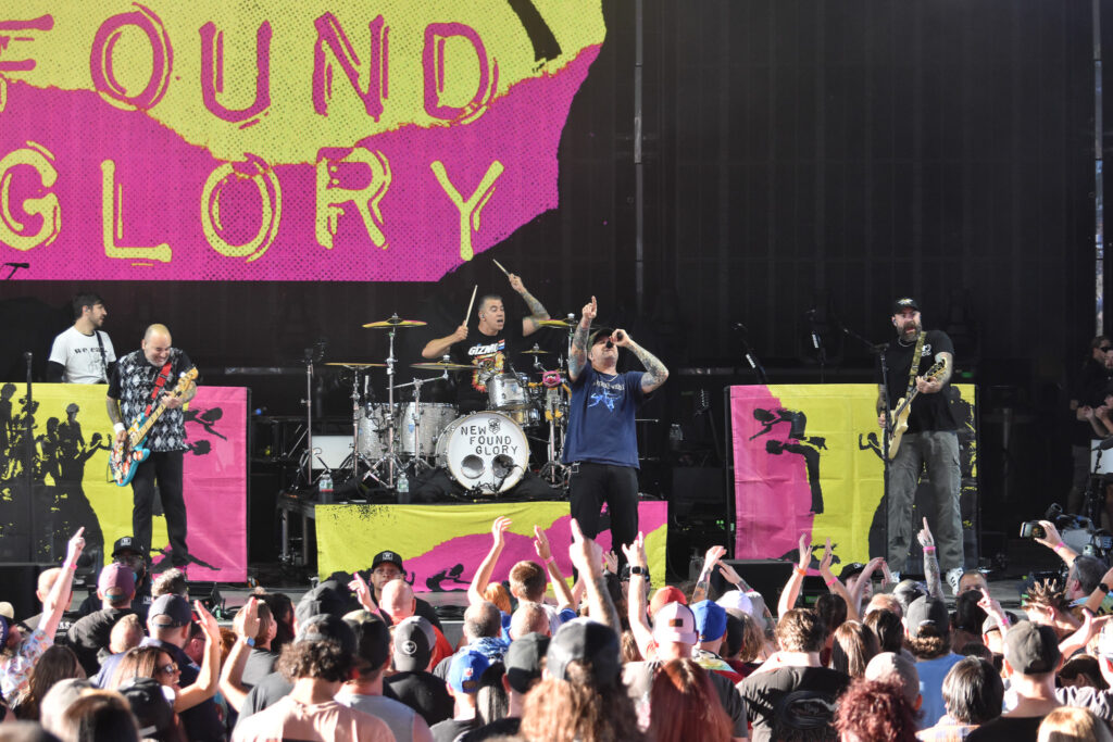 New Found Glory opening during The Offspring's 2025 Supercharge Tour concert on July 22, 2025, at Empower FCU Amphitheater.