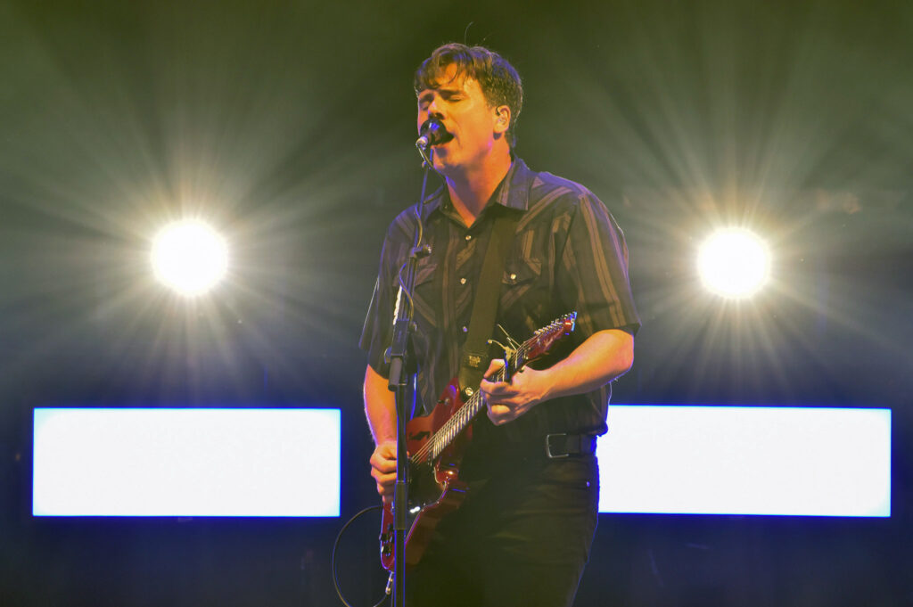 Jimmy Eat World lead singer Jim Adkin singing 