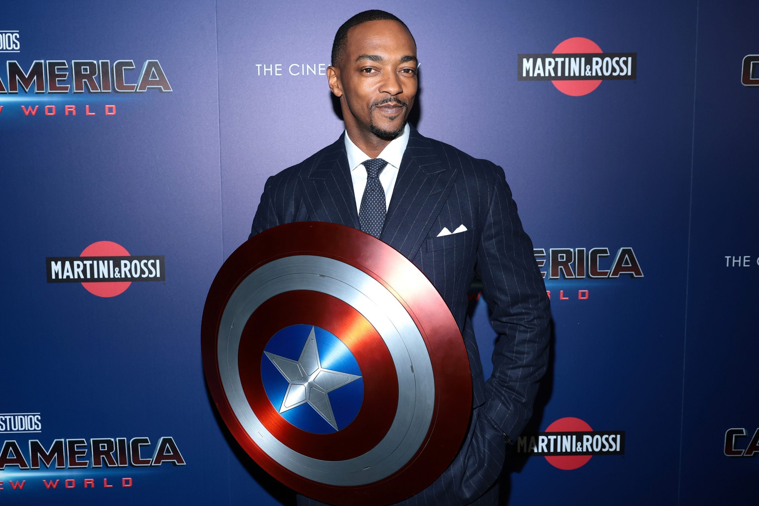 Anthony Mackie attends "Captain America: Brave New World" New York Screening on February 13, 2025 in New York City.