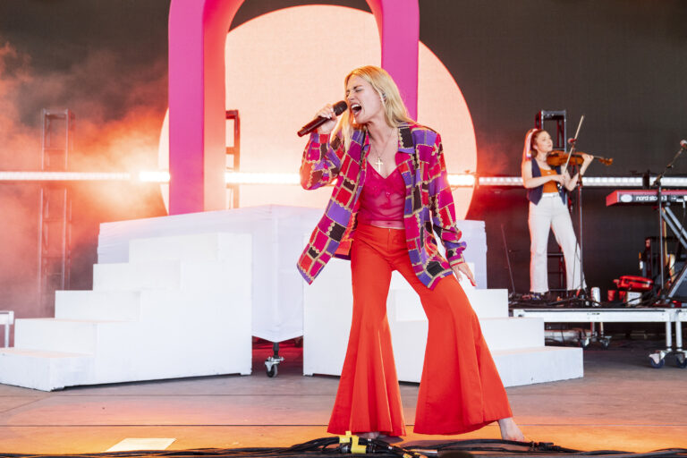 Ashe performs during 2022 Bonnaroo Music & Arts Festival on June 18, 2022 in Manchester, Tennessee.