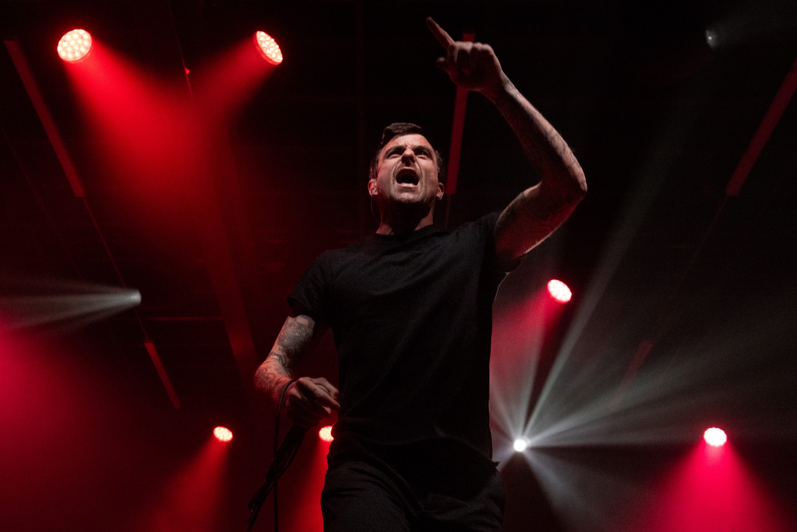 L.S. Dunes Vocalist Anthony Green performs at Electric City in Buffalo, New York on Monday, April 21, 2025. Photo by Kayla Breen.