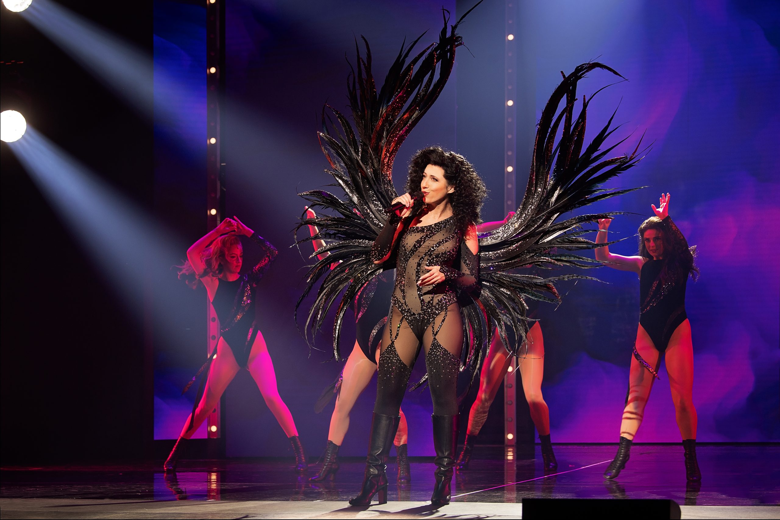 Morgan Scott stars as "Star" in "The Cher Show," telling the story of Cher's later career.