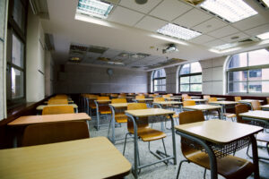 Empty classroom or lecture hall