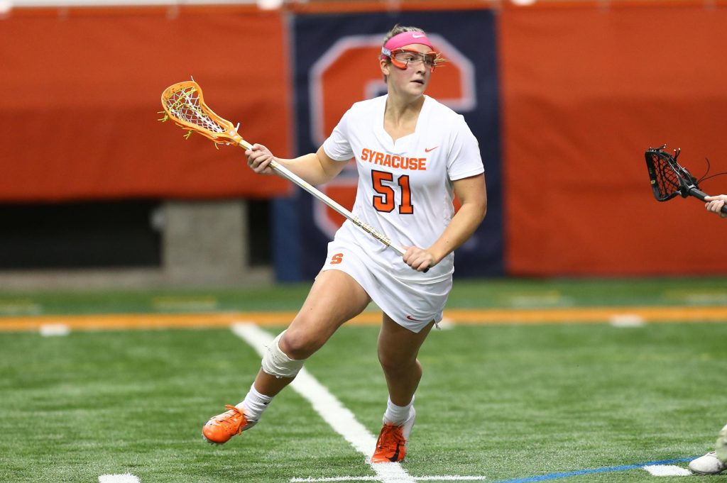 SU women's lacrosse player Emily Hawryschuk