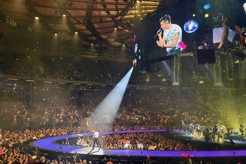 Harry Styles performing at Madison Square Garden in New York, N.Y., on Oct. 21, 2026