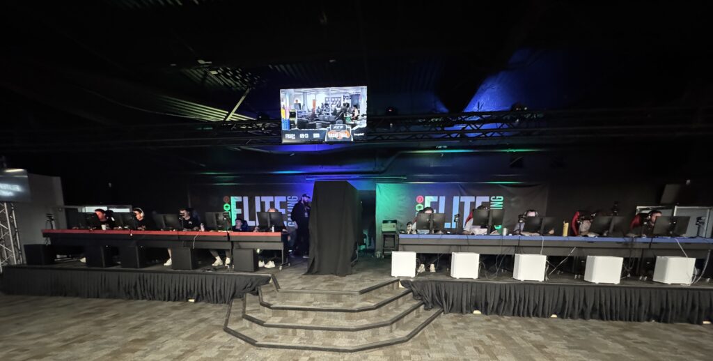 Team Voca facing off against Fisher College in the finals