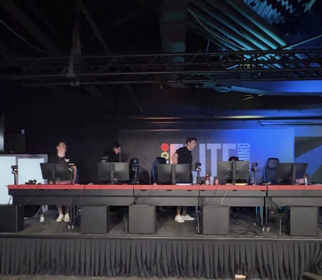 Team Voca walking off stage after winning FRAG York 2026