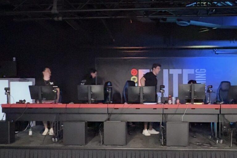 Team Voca walking off stage after winning FRAG York 2026