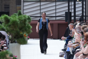 Mary Homer walks the runway for HOMER COUTURE during the Flying Solo NYFW Fashion Show on September 14, 2025 in New York City.