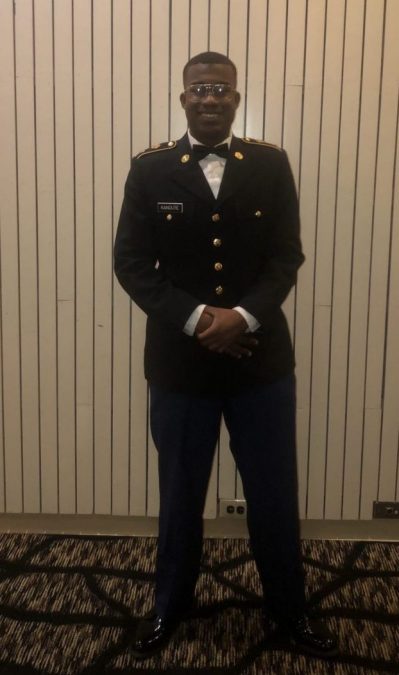 Minchailou Kanoute, a senior studying American history, is a first-generation college student in ROTC.