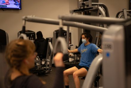 Quidditch teammates work out together