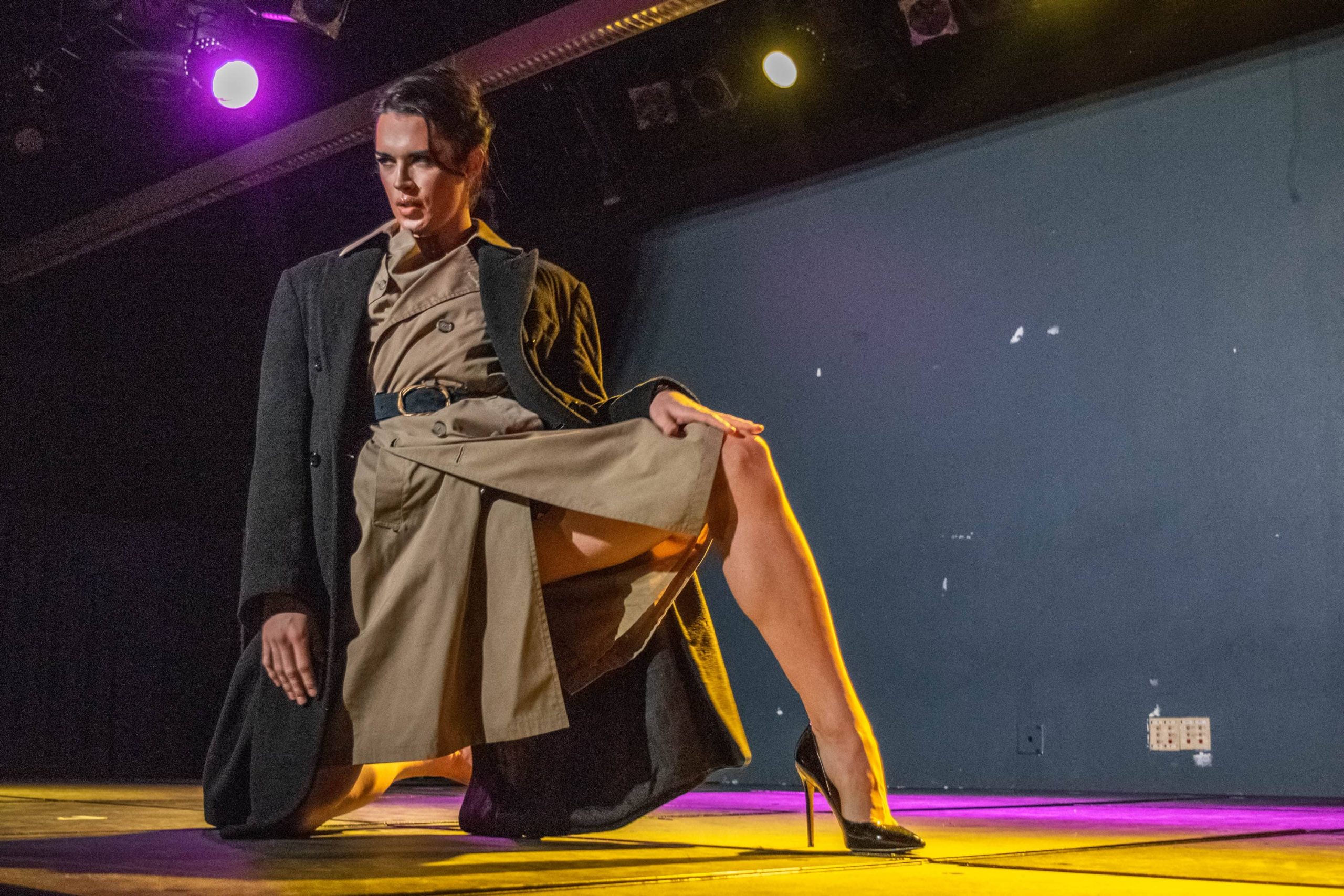 Daphne (aka Sam Lee) performs at the SU Drag Show Preliminaries on Feb. 14, 2019