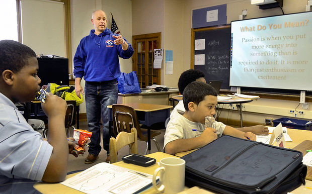 Joe Horan working with Building Young Men - Syracuse New York
