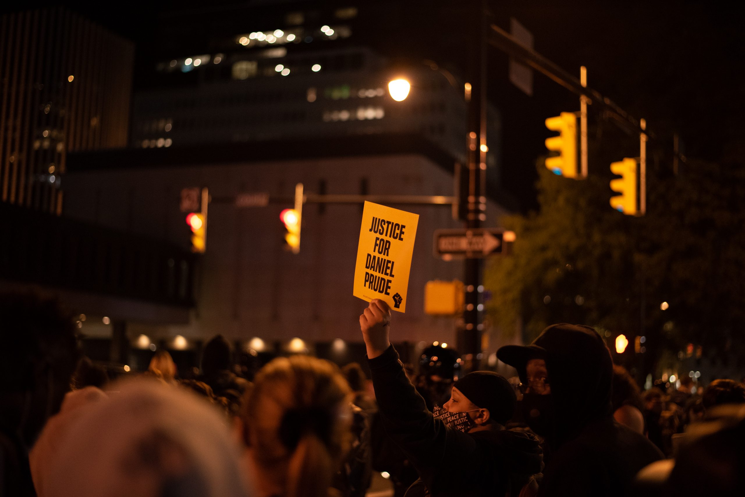 Hundreds showed up to protest the unlawful treatment of POC by police following the death of Daniel Prude who died in police custody March 23rd. Rochester, NY.