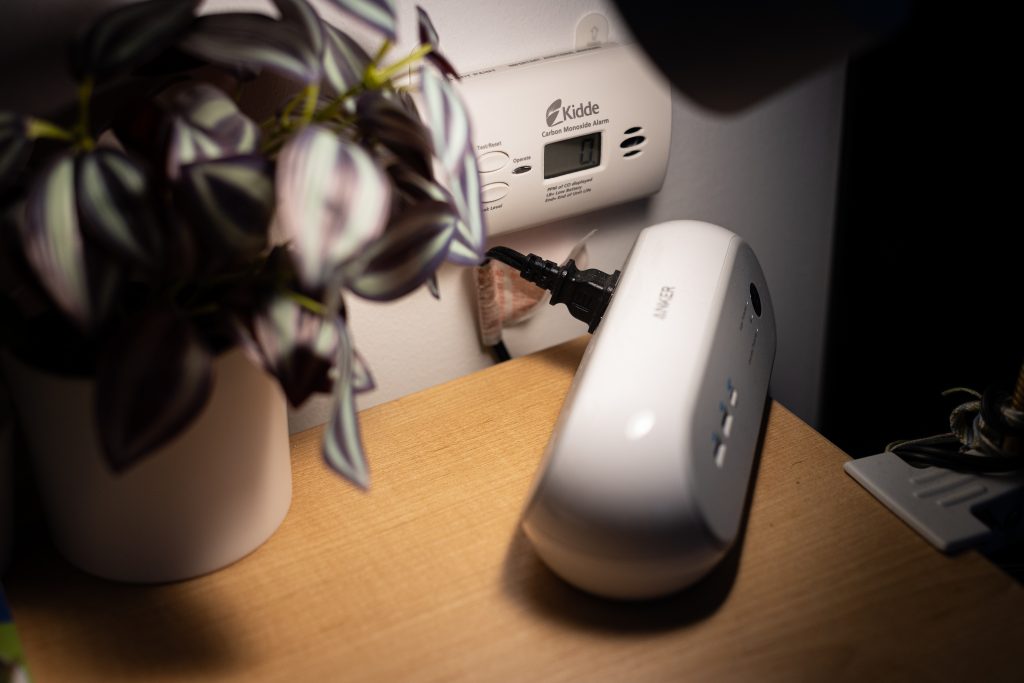 A Carbon Monoxide detector at 206 Walnut in Syracuse, NY on November 3rd, 2022.