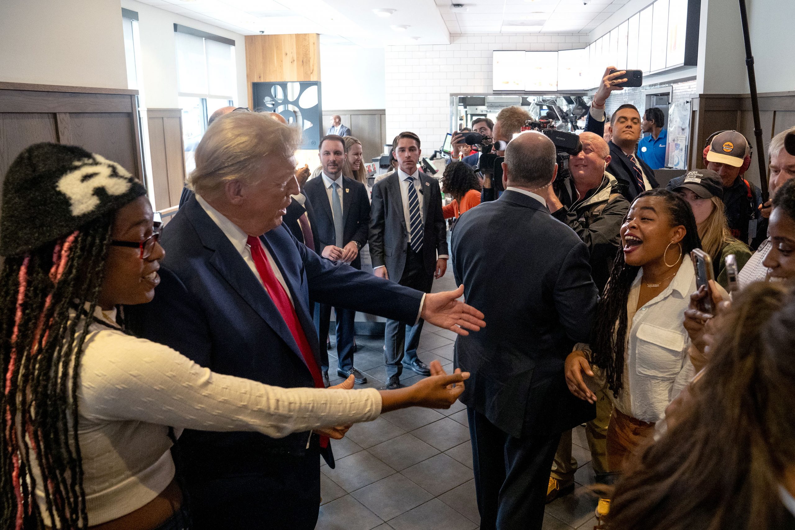 Former President Donald Trump Travels To Atlanta, Georgia