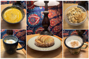 Collage of fall recipes