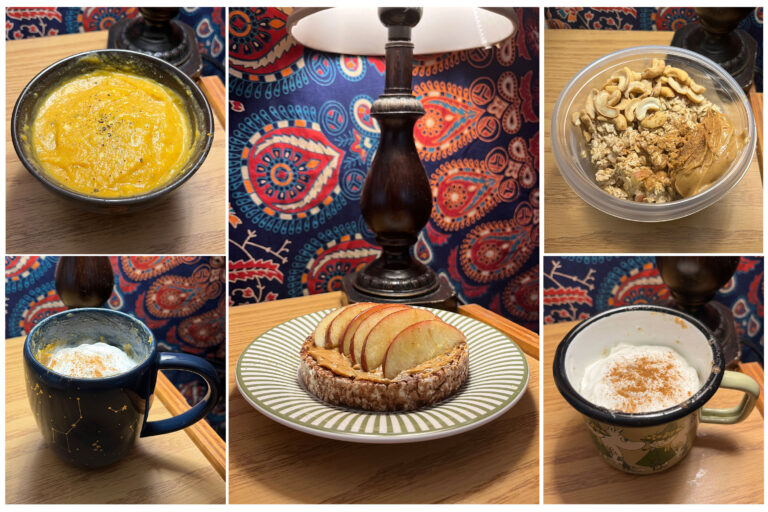 Collage of fall recipes