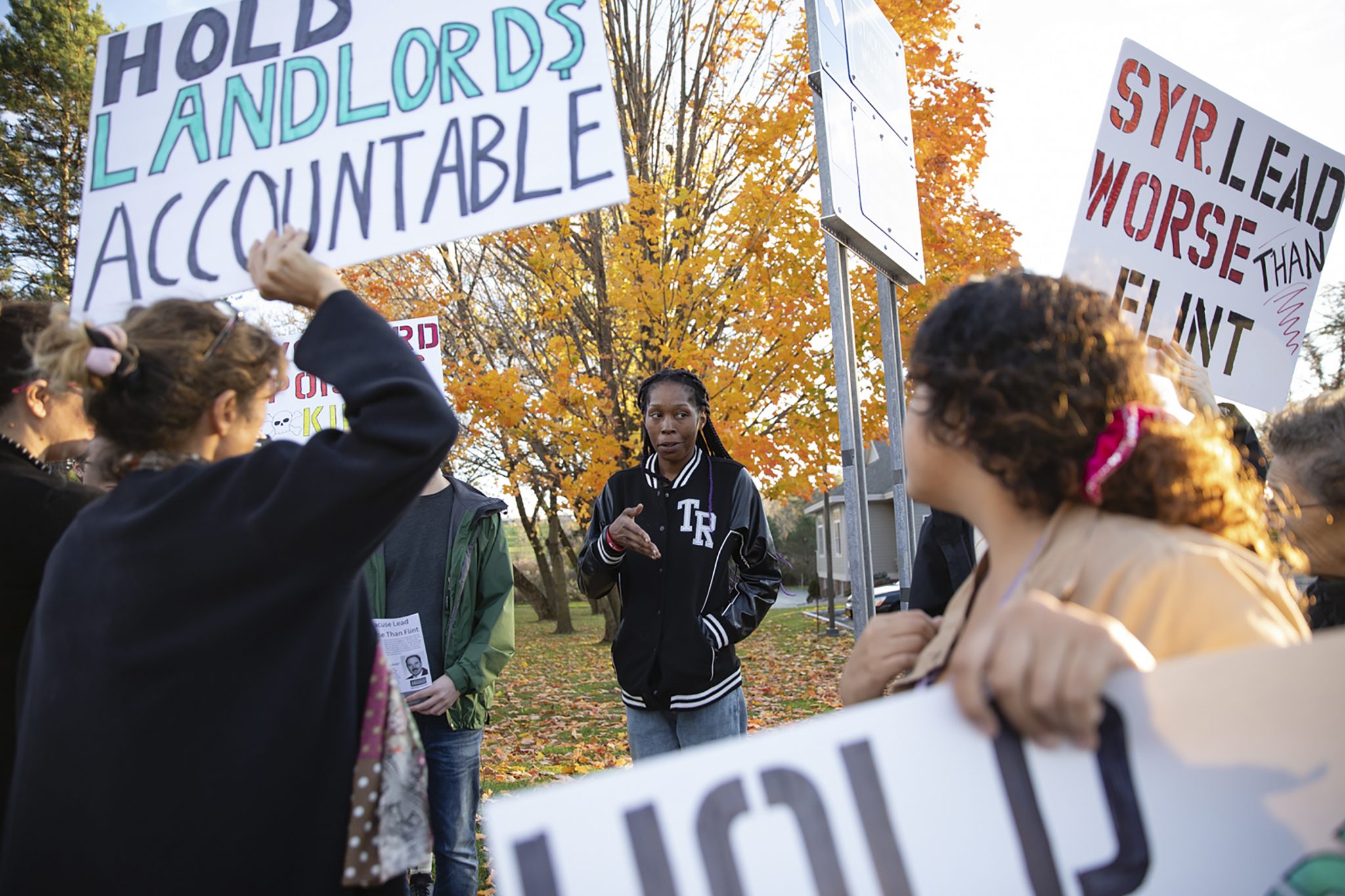 Before the COVID-19 pandemic, Darlene Medley and members of Families for Lead Freedom Now gathered to protest for Syracuse landlords to take accountability for lead poisoning connected to rental properties.