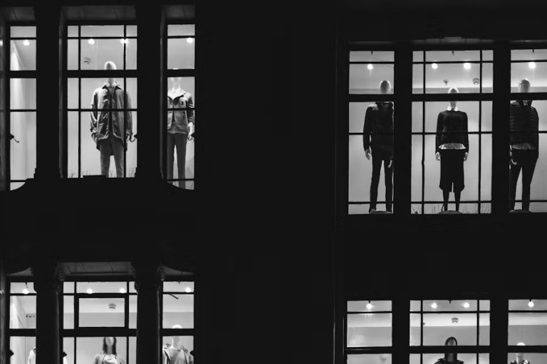 Fashion window display