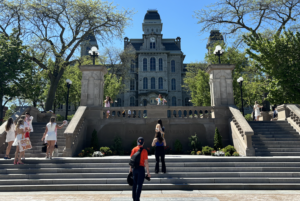 Hall of Languages during Spring 2024