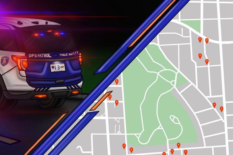 Off Campus Crime: DPS Patrol Car
