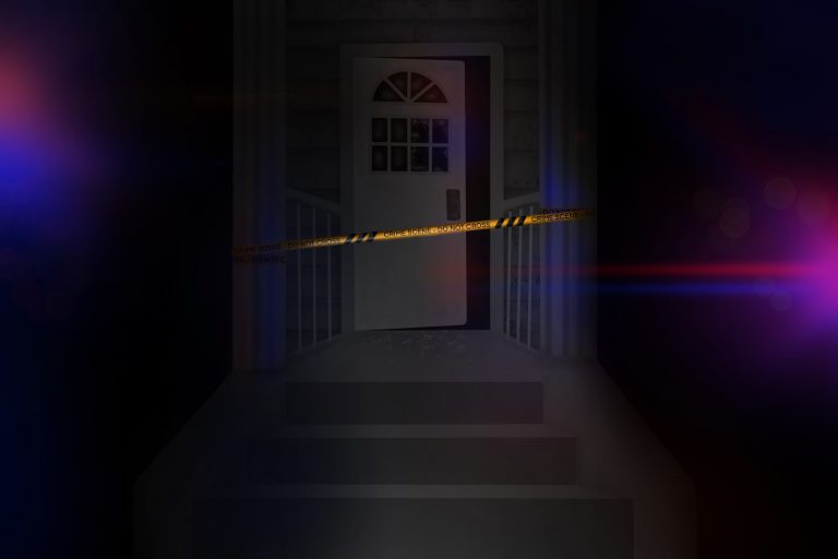 Off Campus Crime: Police Tape at Front Door