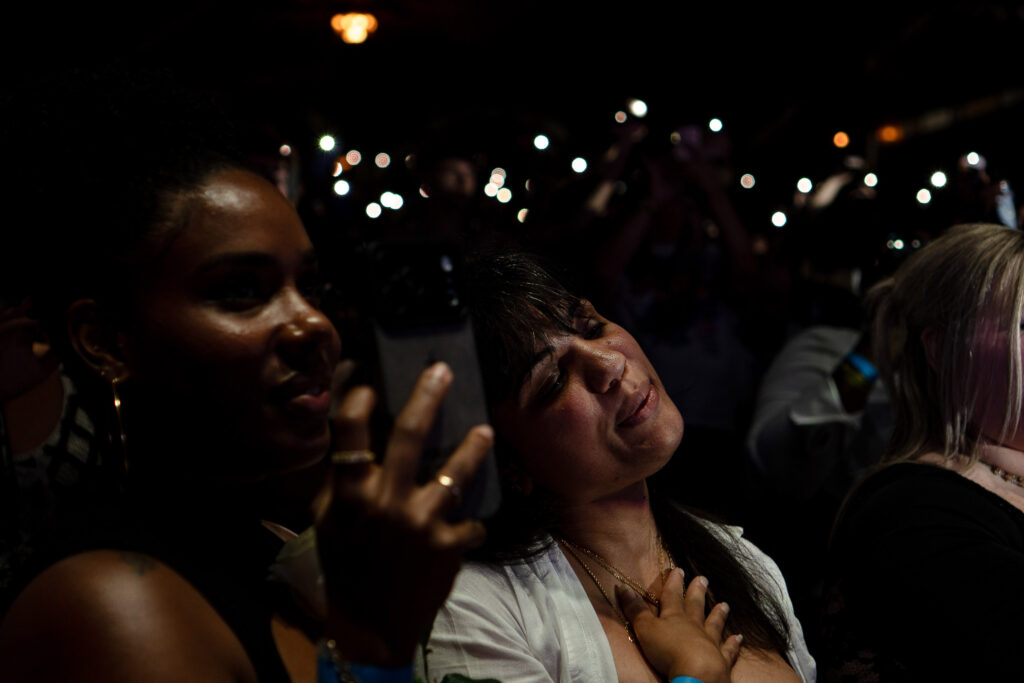 Fans really get emotional with their flashlights on as Fetty Wap performs 