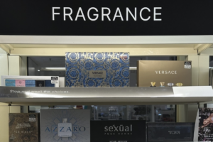 Perfumes on a fragrance wall at a Sephora in Fayetteville, New York